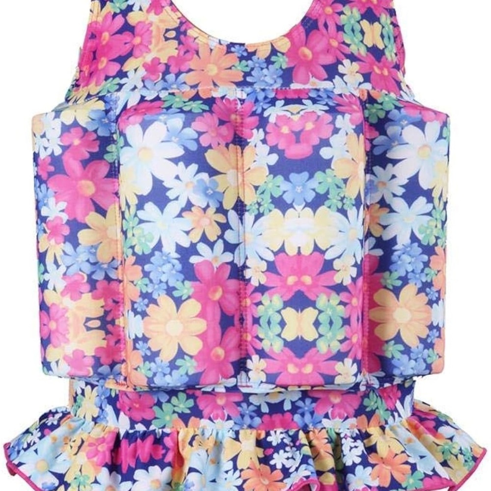 Floral Kids floatation swimsuit 90/2T